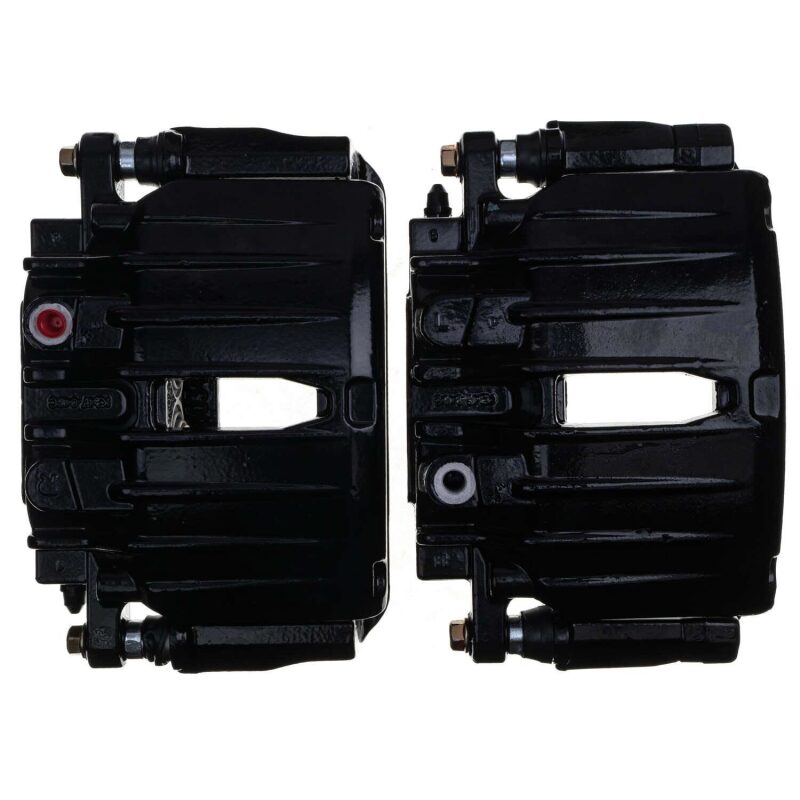 Power Stop 02-06 Cadillac Escalade Rear Black Caliper - Pair w/Bracket-PowerStop-PSBS4764BLK