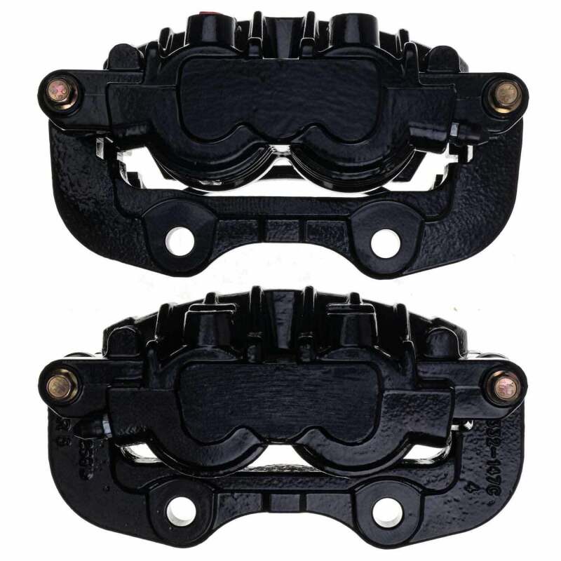 Power Stop 02-06 Cadillac Escalade Rear Black Caliper - Pair w/Bracket-PowerStop-PSBS4764BLK