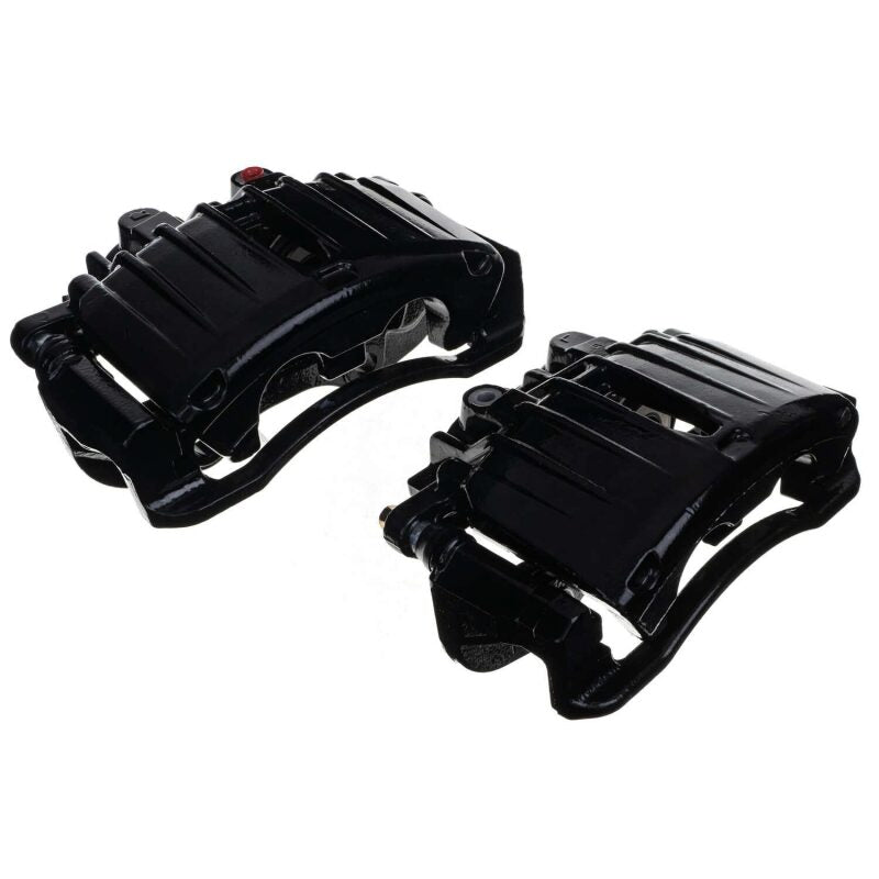 Power Stop 02-06 Cadillac Escalade Rear Black Caliper - Pair w/Bracket-PowerStop-PSBS4764BLK