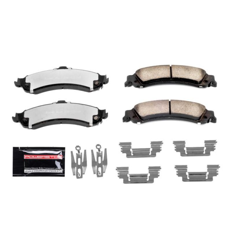Power Stop 02-06 Cadillac Escalade Rear Z36 Truck & Tow Brake Pads w/Hardware-PowerStop-PSBZ36-834
