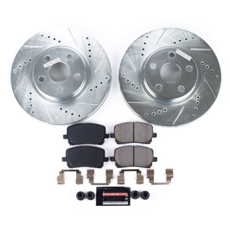Power Stop 03-08 Pontiac Vibe Front Z23 Evolution Sport Brake Kit-PowerStop-PSBK2316