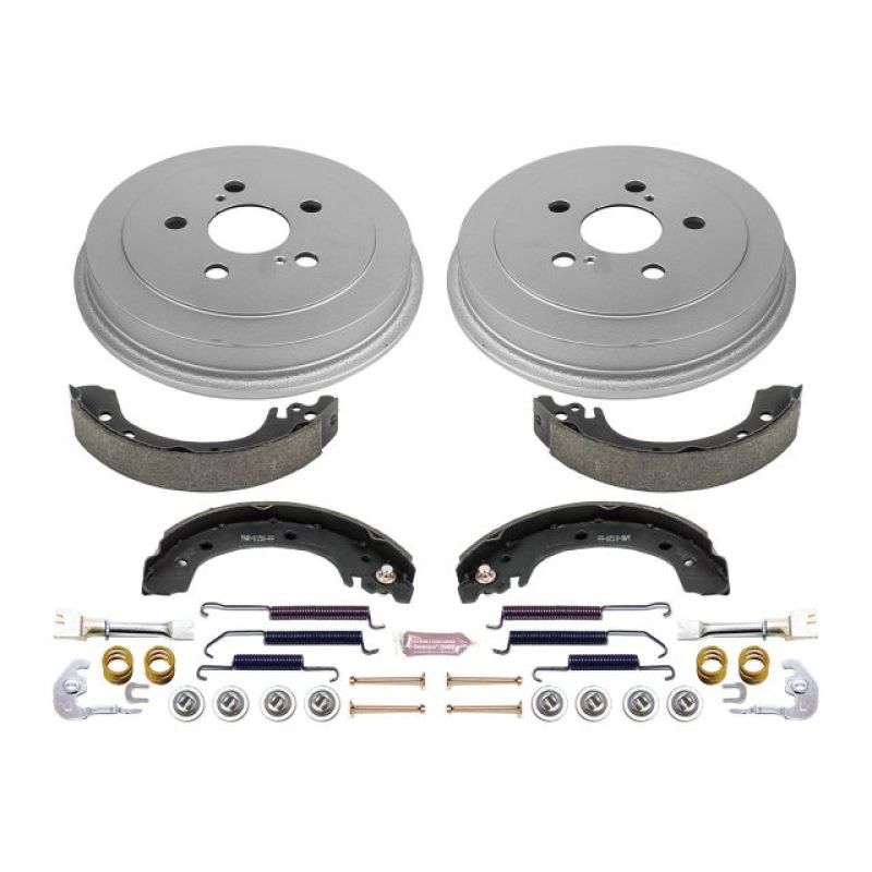 Power Stop 03-08 Toyota Corolla Rear Autospecialty Drum Kit-PowerStop-PSBKOE15385DK
