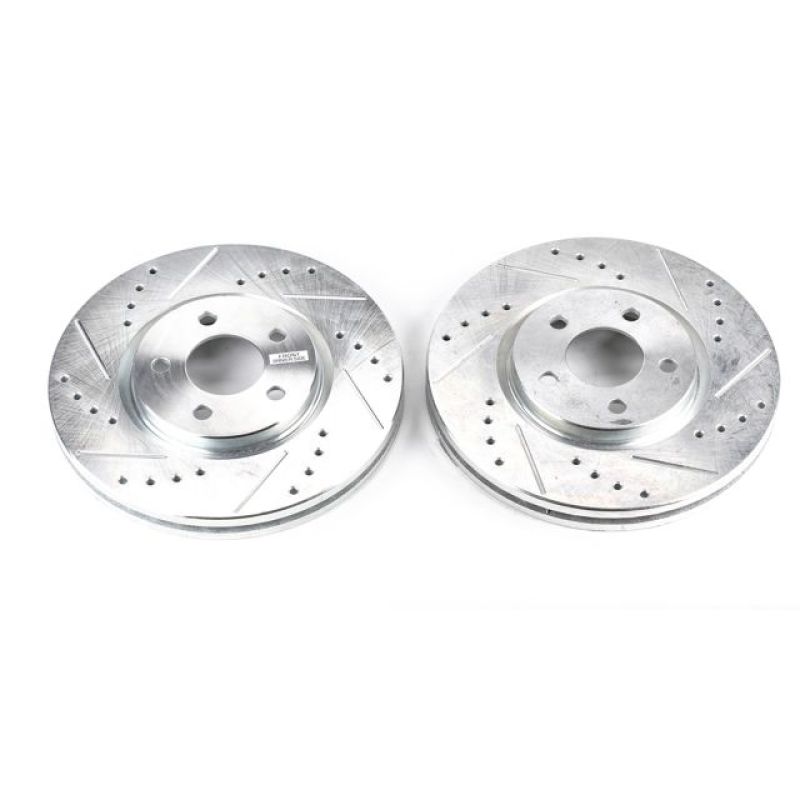 Power Stop 03-09 Chrysler PT Cruiser Front Evolution Drilled & Slotted Rotors - Pair-PowerStop-PSBAR8352XPR