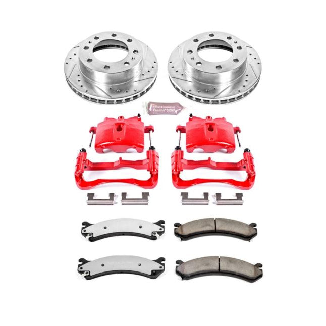 PowerStop Power Stop 03-09 Hummer H2 Front Z36 Truck & Tow Kit w/Cals