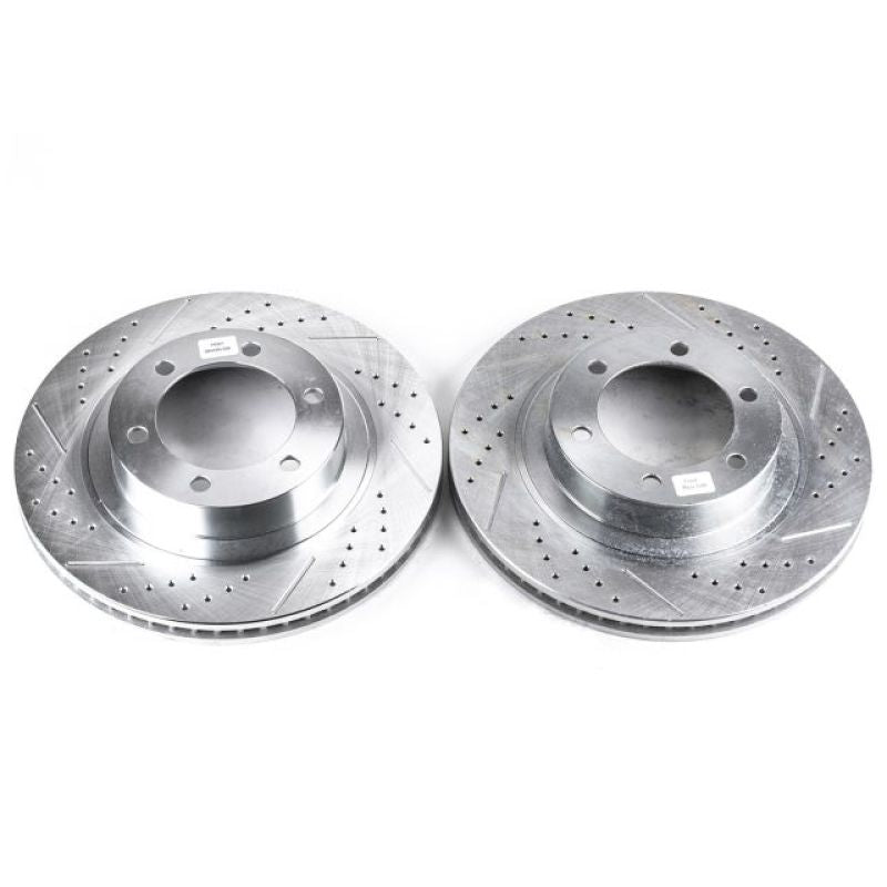 Power Stop 03-09 Lexus GX470 Front Evolution Drilled & Slotted Rotors - Pair-PowerStop-PSBJBR975XPR