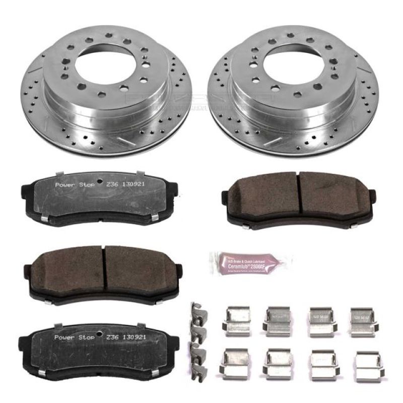 Power Stop 03-09 Lexus GX470 Rear Z36 Truck & Tow Brake Kit-PowerStop-PSBK2405-36