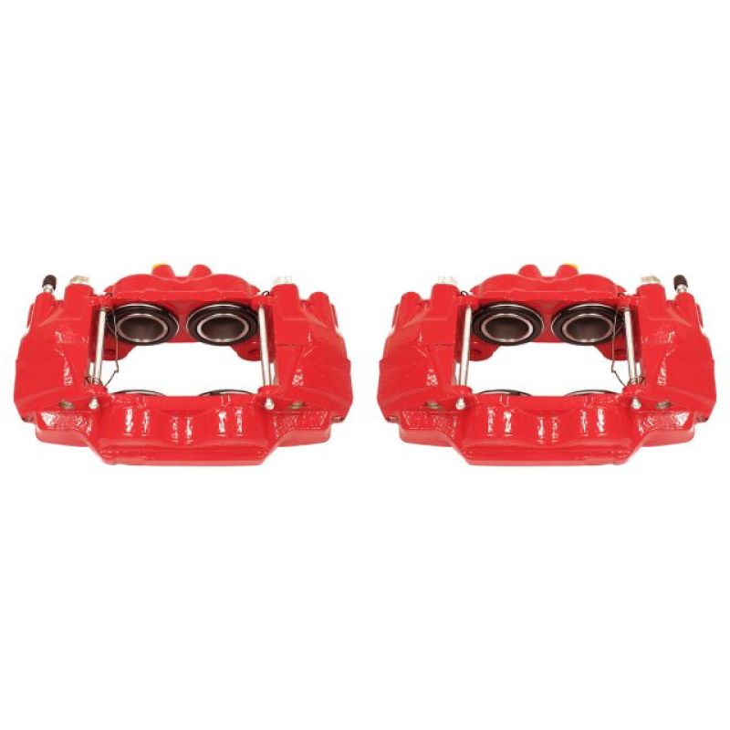 Power Stop 03-09 Toyota 4Runner Front Red Calipers w/o Brackets - Pair-PowerStop-PSBS2984