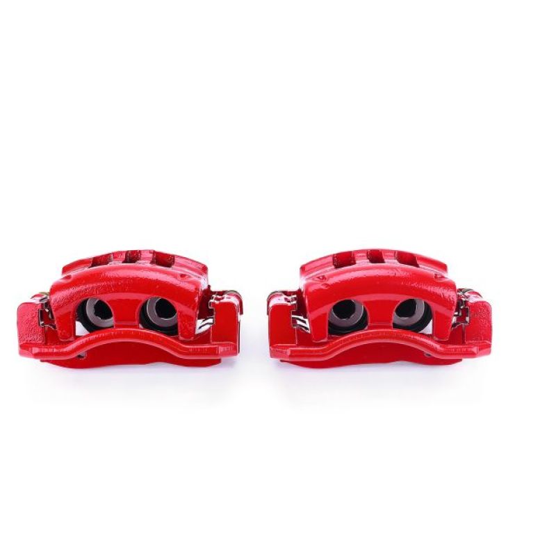 Power Stop 03-11 Ford Crown Victoria Front Red Calipers w/Brackets - Pair-PowerStop-PSBS4840