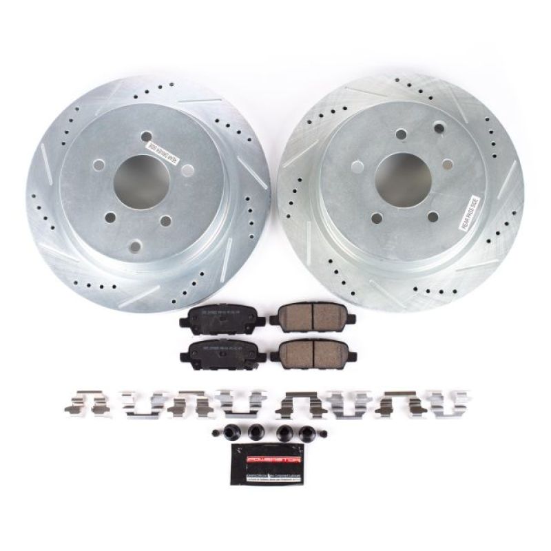 Power Stop 03-12 Infiniti FX35 Rear Z23 Evolution Sport Brake Kit-PowerStop-PSBK2427