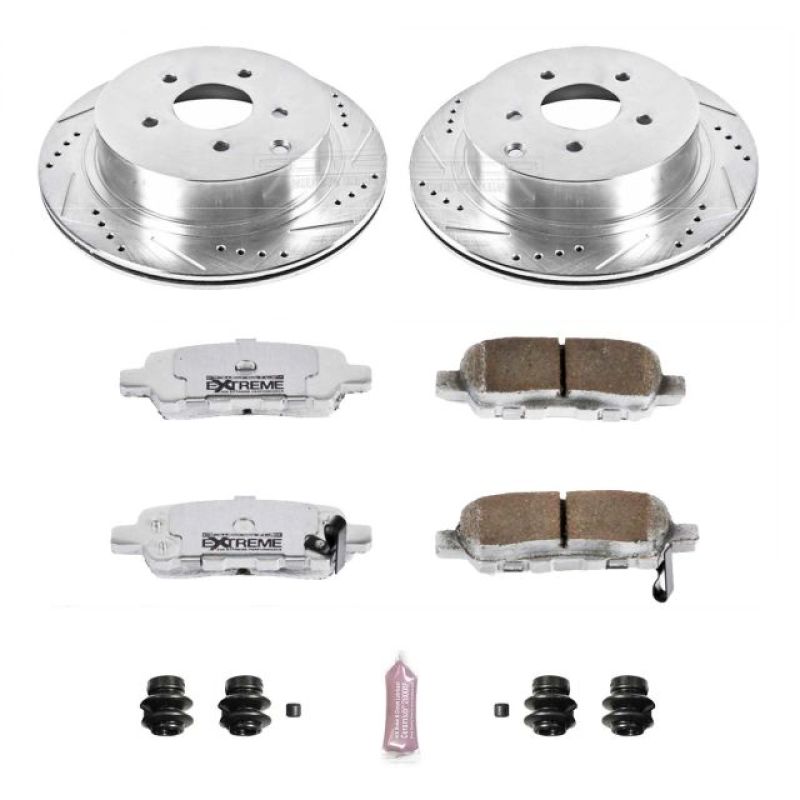 Power Stop 03-12 Infiniti FX35 Rear Z26 Street Warrior Brake Kit - Black Ops Auto Works