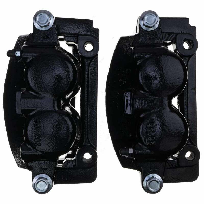 Power Stop 04-05 Ford F-150 Front Black Caliper - Pair w/Bracket-PowerStop-PSBS4860BLK