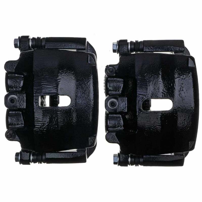 Power Stop 04-05 Ford F-150 Front Black Caliper - Pair w/Bracket-PowerStop-PSBS4860BLK