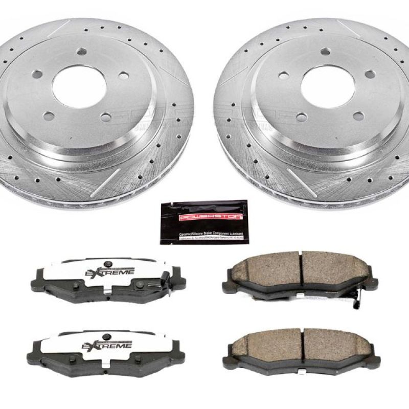 Power Stop 04-09 Cadillac XLR Rear Z26 Street Warrior Brake Kit-PowerStop-PSBK1563-26