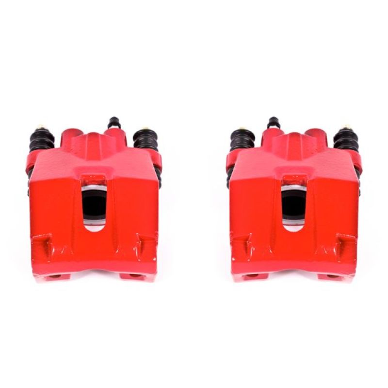Power Stop 04-11 Ford F-150 Rear Red Calipers w/o Brackets - Pair-PowerStop-PSBS4858