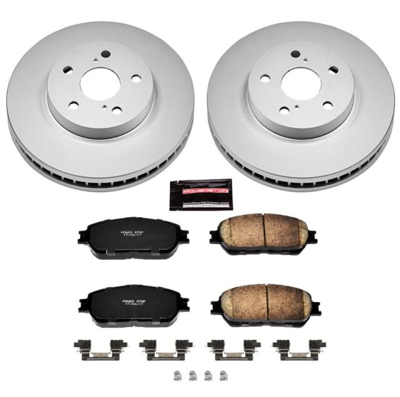 Power Stop 05-07 Toyota Avalon Front Z17 Evolution Geomet Coated Brake Kit - Black Ops Auto Works