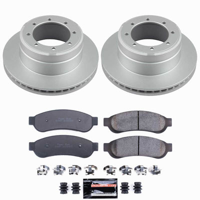 PowerStop Power Stop 05-10 Ford F-350 Super Duty Rear Z23 Coated Brake Kit