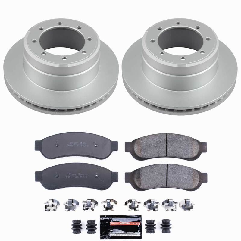 PowerStop Power Stop 05-10 Ford F-350 Super Duty Rear Z23 Coated Brake Kit