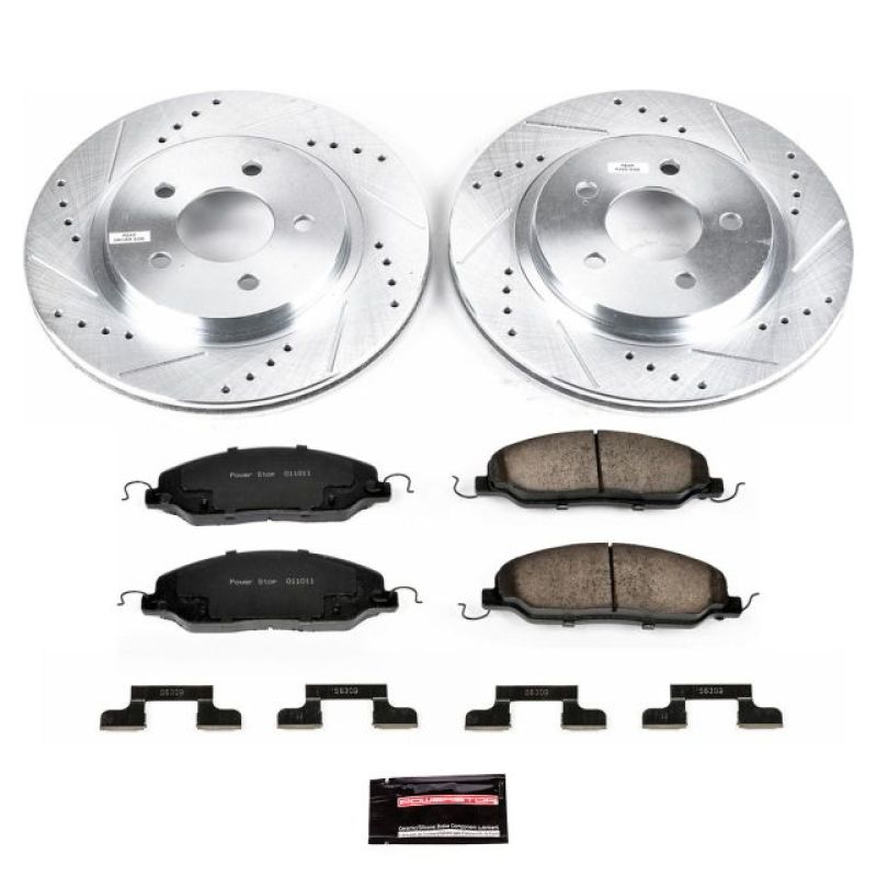 Power Stop 05-11 Ford Mustang Rear Z23 Evolution Sport Brake Kit - Black Ops Auto Works