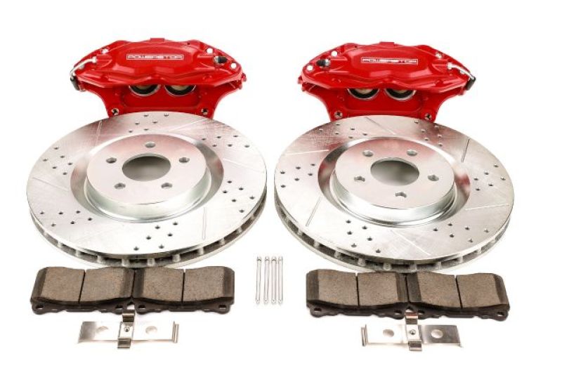 Power Stop 05-14 Ford Mustang Front Big Brake Conversion Kit-PowerStop-PSBBBK-MUST-001R