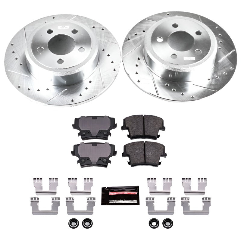 Power Stop 05-19 Chrysler 300 Rear Z23 Evolution Sport Brake Kit - Black Ops Auto Works