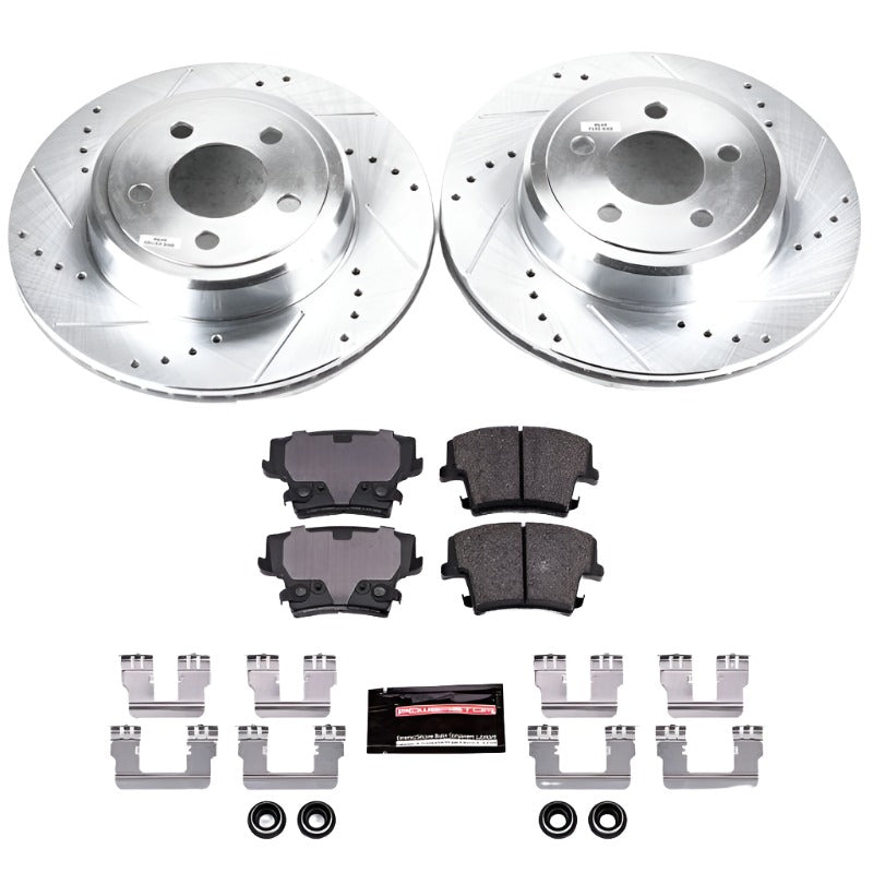 Power Stop 05-19 Chrysler 300 Rear Z23 Evolution Sport Brake Kit - Black Ops Auto Works