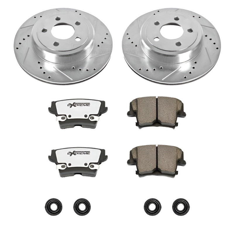 Power Stop 05-19 Chrysler 300 Rear Z26 Street Warrior Brake Kit-PowerStop-PSBK1720-26