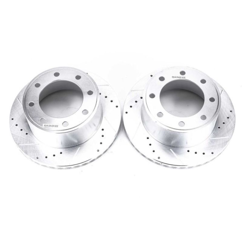 PowerStop Power Stop 05-2012 Ford F-350 Super Duty Rear Drilled & Slotted Rotor - Pair