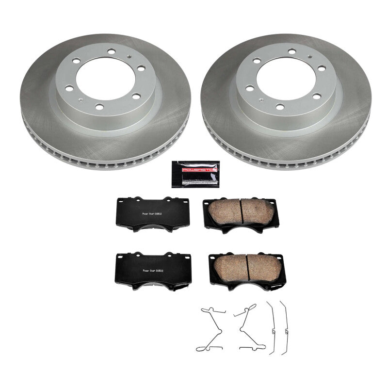 Power Stop 05-22 Toyota Tacoma Front Semi-Coated Rotor Kit-PowerStop-PSBSC137