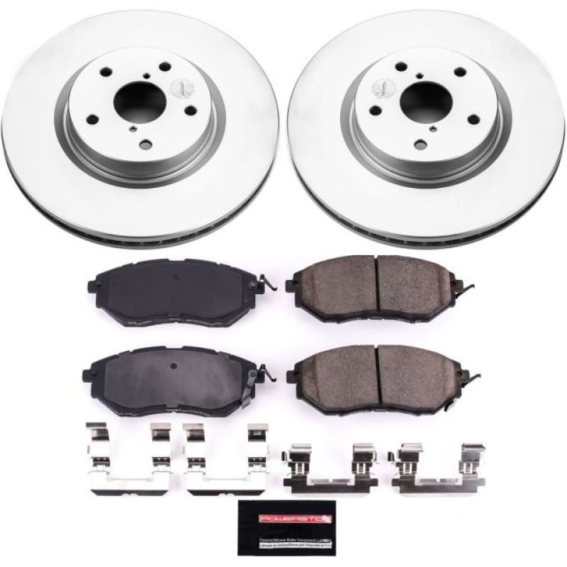 Power Stop 06-07 Subaru B9 Tribeca Front Z17 Evolution Geomet Coated Brake Kit-PowerStop-PSBCRK4603
