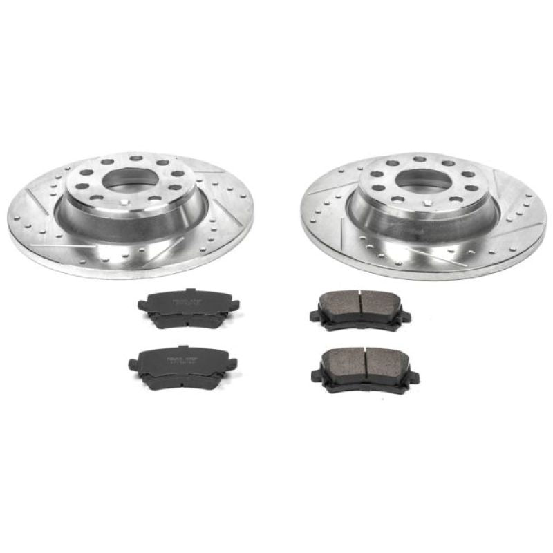 Power Stop 06-09 Audi A3 Rear Z23 Evolution Sport Brake Kit-PowerStop-PSBK2261