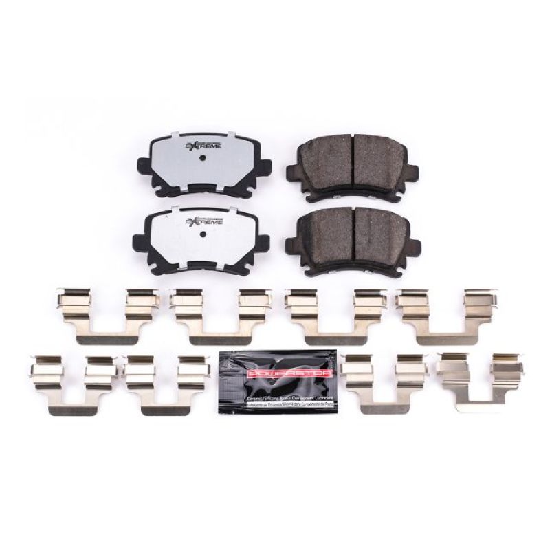 Power Stop 06-09 Audi A3 Rear Z26 Extreme Street Brake Pads w/Hardware-PowerStop-PSBZ26-1108