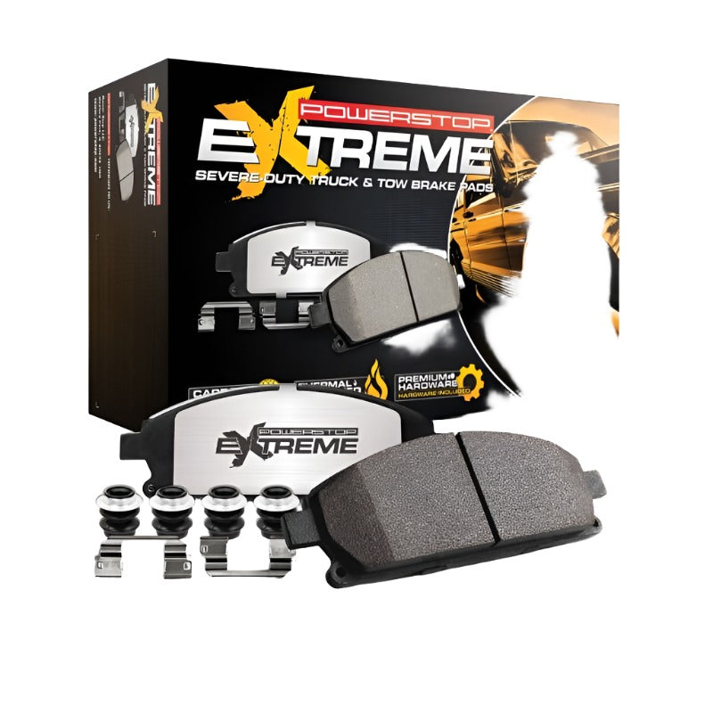 Power Stop 06-10 Jeep Commander Front Z36 Truck & Tow Brake Pads w/Hardware - Black Ops Auto Works