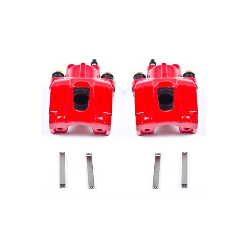 Power Stop 06-10 Jeep Commander Rear Red Calipers w/o Brackets - Pair-PowerStop-PSBS4998