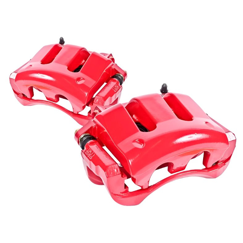 Power Stop 06-10 Jeep Commander Rear Red Calipers w/o Brackets - Pair-PowerStop-PSBS4998