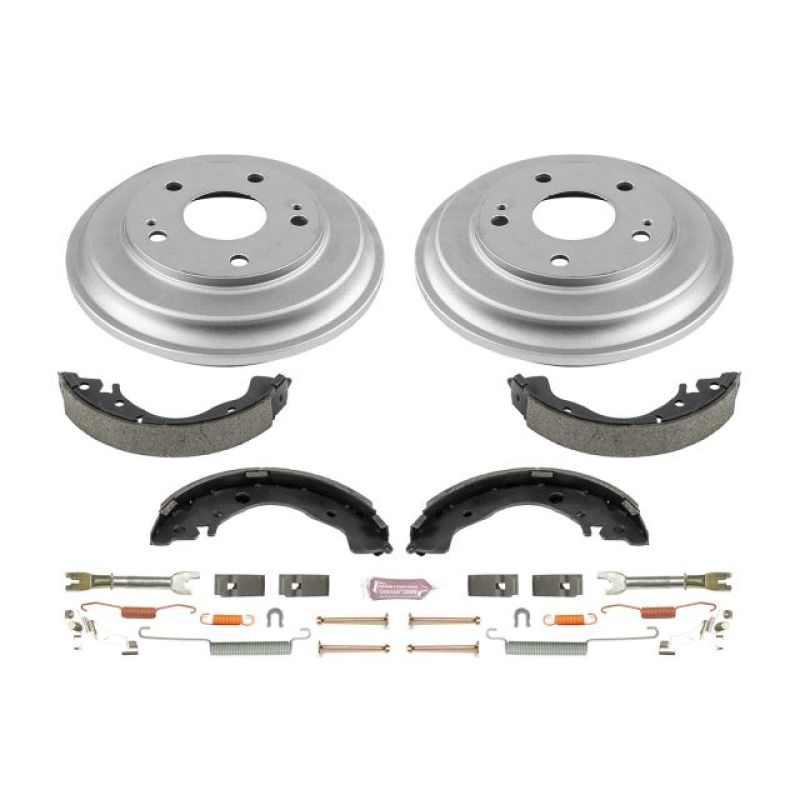 Power Stop 06-11 Honda Civic Coupe Rear Autospecialty Drum Kit-PowerStop-PSBKOE15397DK