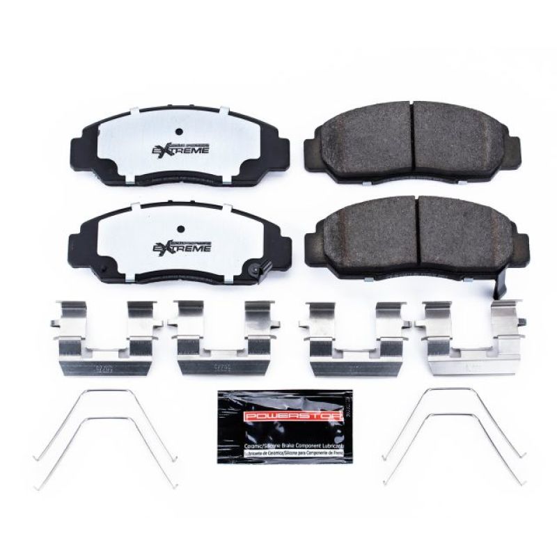 Power Stop 06-15 Honda Civic Front Z26 Street Brake Pad w/Hardware-PowerStop-PSBZ26-1608