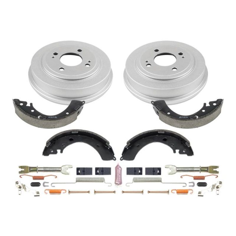 Power Stop 07-08 Honda Fit Rear Autospecialty Drum Kit-PowerStop-PSBKOE15311DK