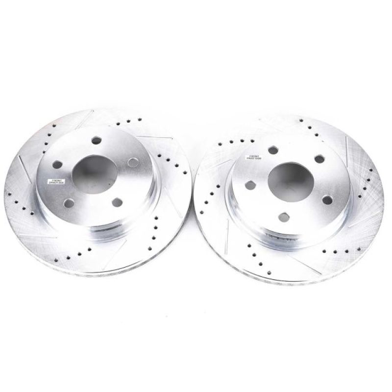 Power Stop 07-09 Chrysler Aspen Front Evolution Drilled & Slotted Rotors - Pair-PowerStop-PSBAR8750XPR