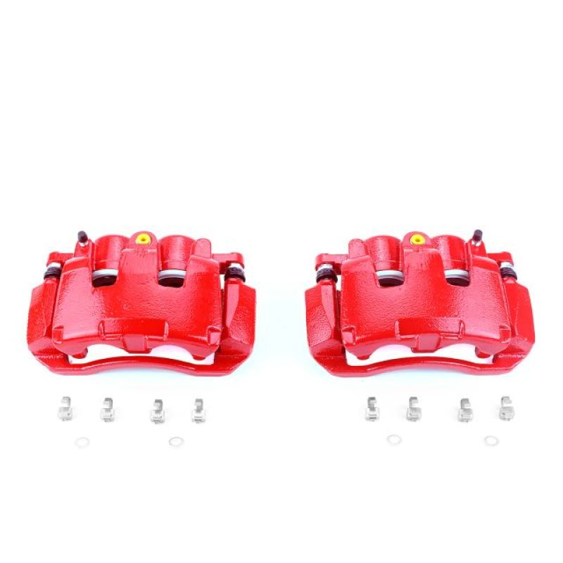 Power Stop 07-09 Chrysler Aspen Front Red Calipers w/Brackets - Pair-PowerStop-PSBS5054