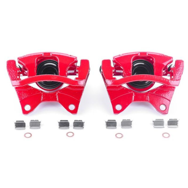 Power Stop 07-11 Dodge Nitro Rear Red Calipers w/Brackets - Pair-PowerStop-PSBS5046