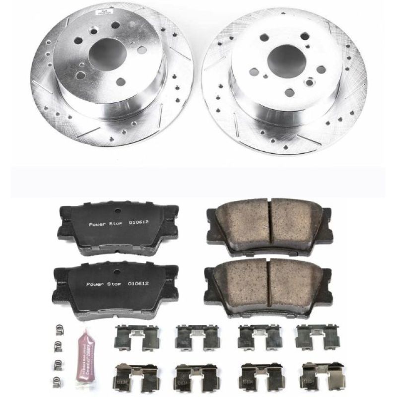 Power Stop 07-12 Lexus ES350 Rear Z23 Evolution Sport Brake Kit-PowerStop-PSBK3068