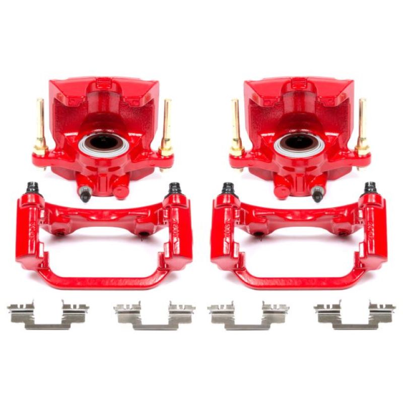 Power Stop 07-16 Cadillac Escalade Rear Red Calipers w/Brackets - Pair-PowerStop-PSBS5030