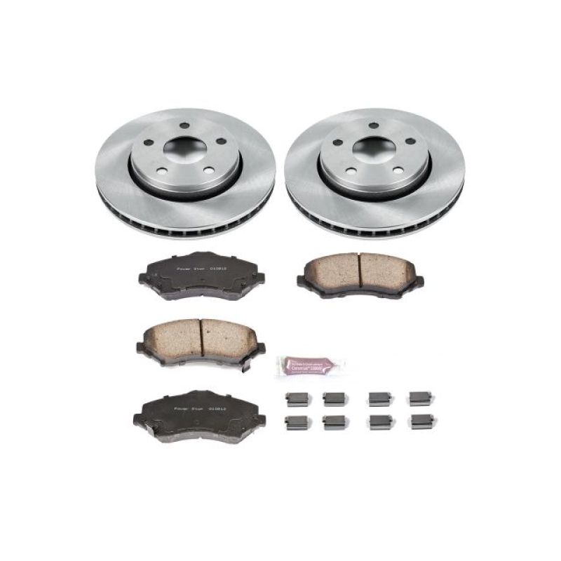 Power Stop 07-17 Jeep Wrangler Front Autospecialty Brake Kit-PowerStop-PSBKOE3097