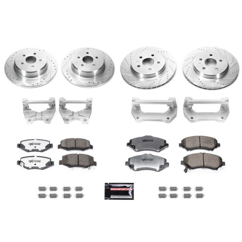 Power Stop 07-17 Jeep Wrangler Front & Rear Big Brake Conversion Kit-PowerStop-PSBBBK-JK-001