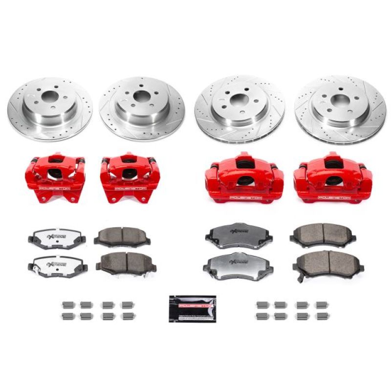 Power Stop 07-17 Jeep Wrangler Front & Rear Big Brake Conversion Kit-PowerStop-PSBBBK-JK-002R