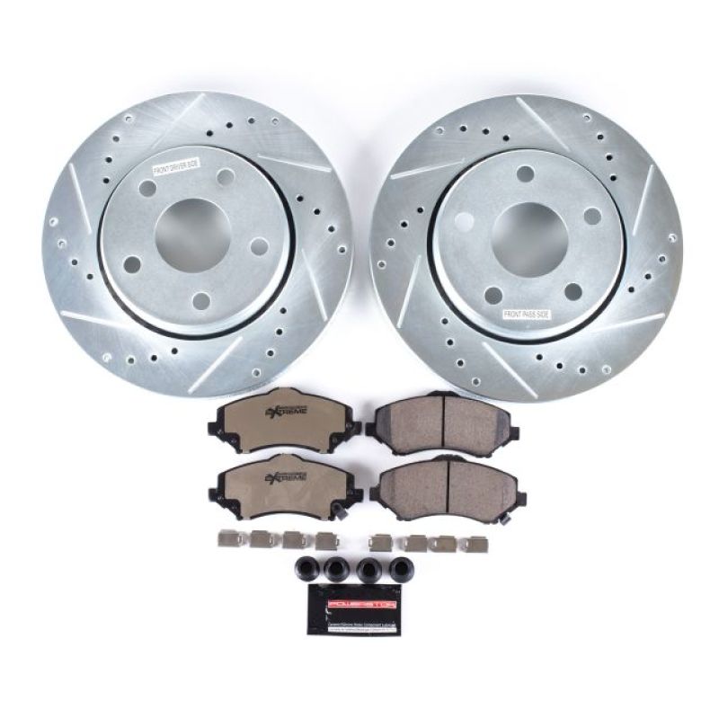 Power Stop 07-17 Jeep Wrangler Front Z36 Truck & Tow Brake Kit-PowerStop-PSBK3097-36
