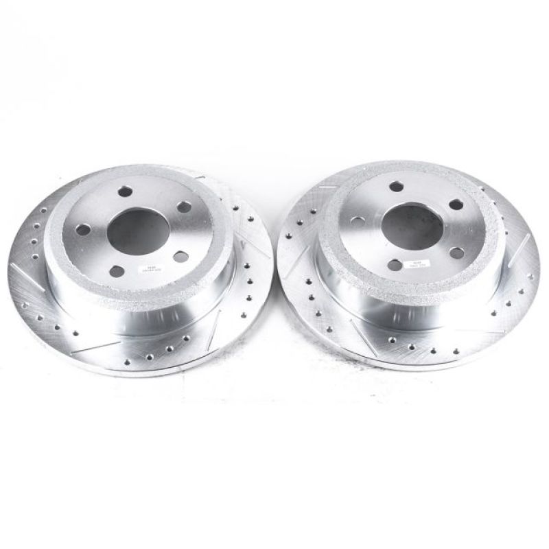 Power Stop 07-17 Jeep Wrangler Rear Evolution Drilled & Slotted Rotors - Pair-PowerStop-PSBAR8382XPR
