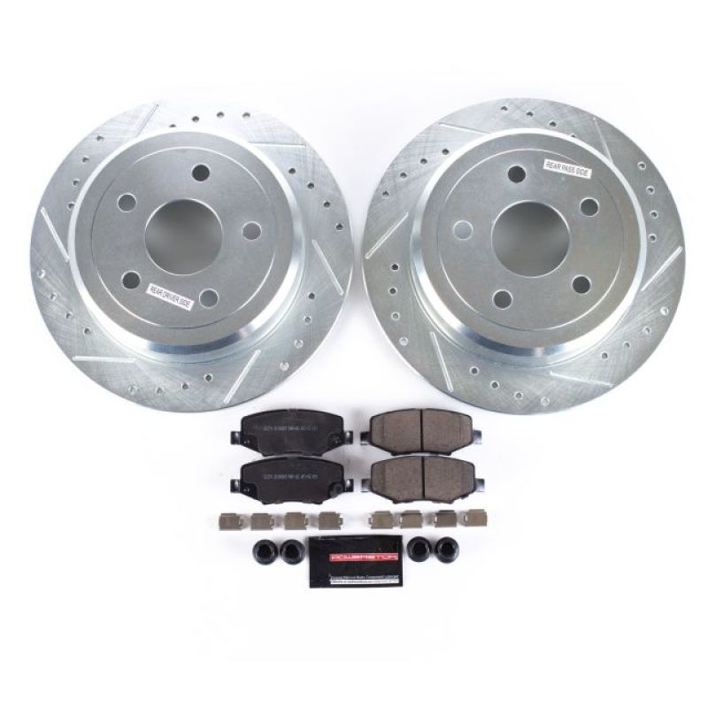 Power Stop 07-17 Jeep Wrangler Rear Z23 Evolution Sport Brake Kit-PowerStop-PSBK3090