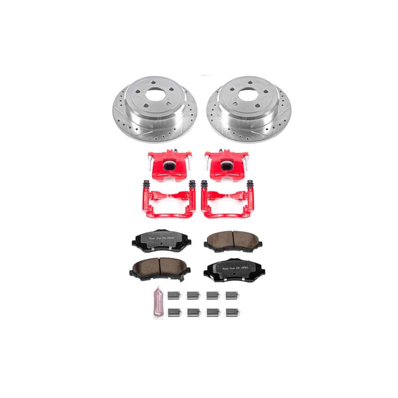 Power Stop 07-17 Jeep Wrangler Rear Z36 Truck & Tow Brake Kit w/Calipers-PowerStop-PSBKC3090-36