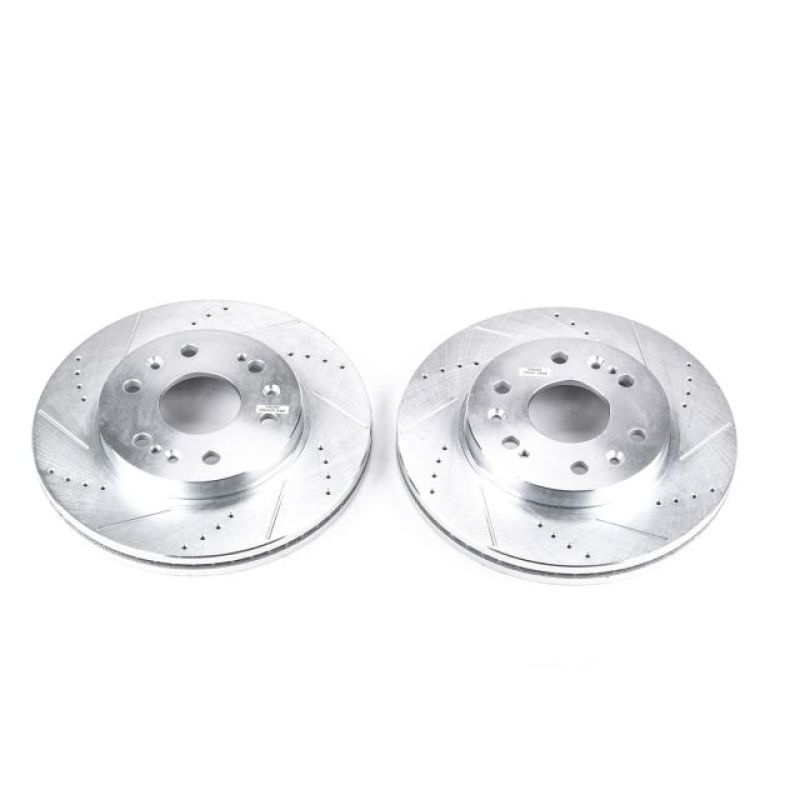 Power Stop 07-19 Cadillac Escalade Front Evolution Drilled & Slotted Rotors - Pair-PowerStop-PSBAR8654XPR